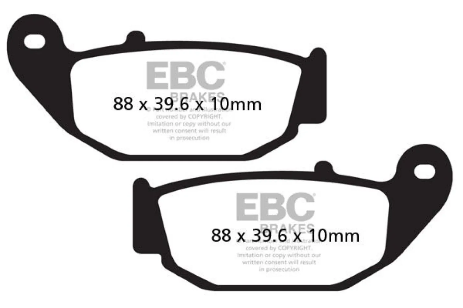 EBC - BRAKE PAD FA SER ORGANIC - 17200301