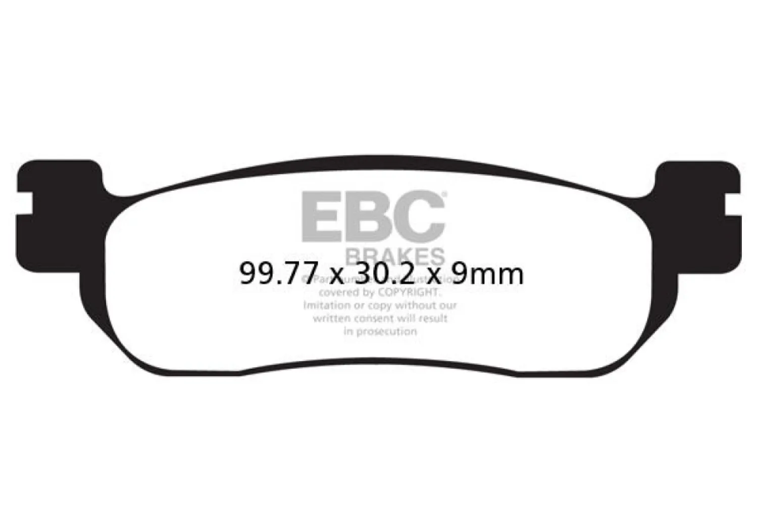 EBC - BRAKE PAD CARBON TT DIRT - 17200468