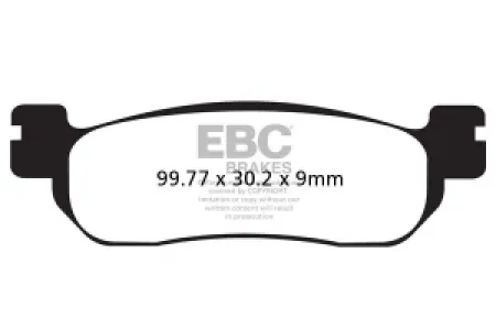 EBC - BRAKE PAD CARBON TT DIRT - 17200468