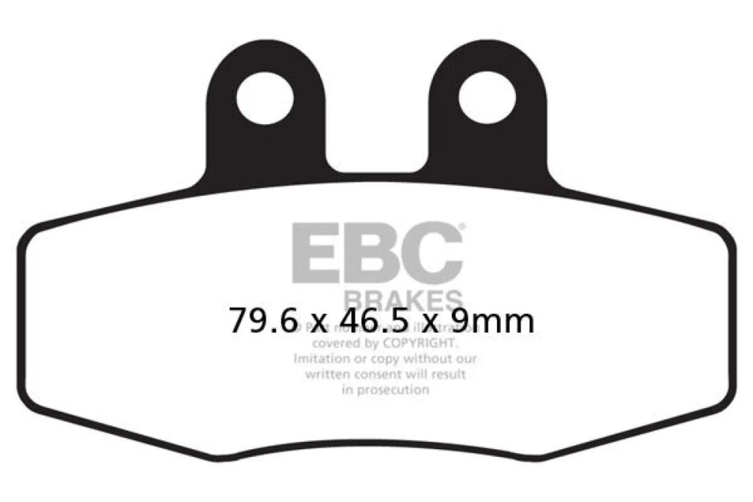 EBC - BRAKE PAD FA SER ORGANIC - 17200483