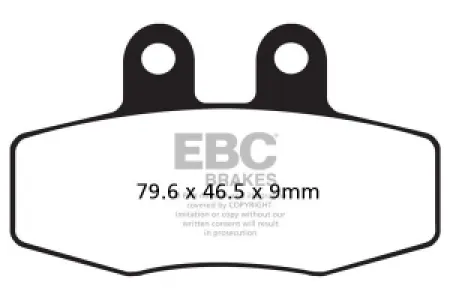 EBC - BRAKE PAD FA SER ORGANIC - 17200483