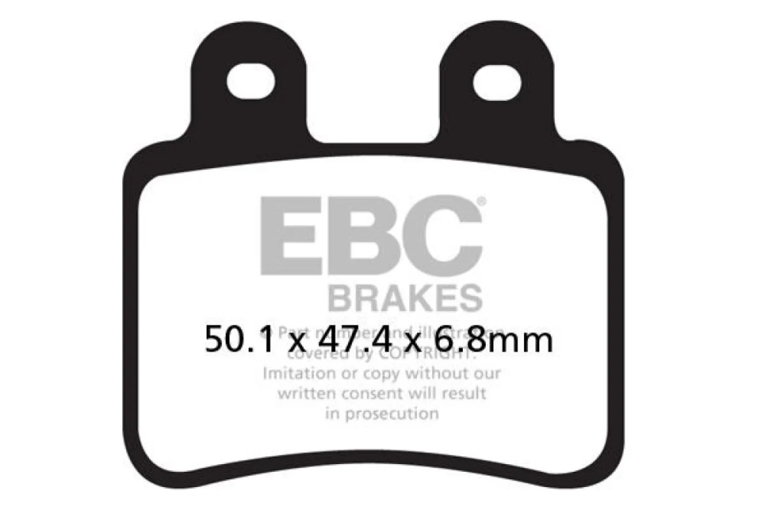 EBC - BRAKE PAD CARBON TT DIRT - 17200485