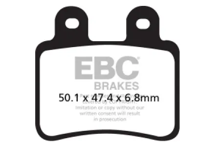 EBC - BRAKE PAD CARBON TT DIRT - 17200485