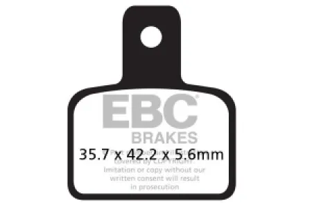 EBC - BRAKE PAD FA SER ORGANIC - 17200488