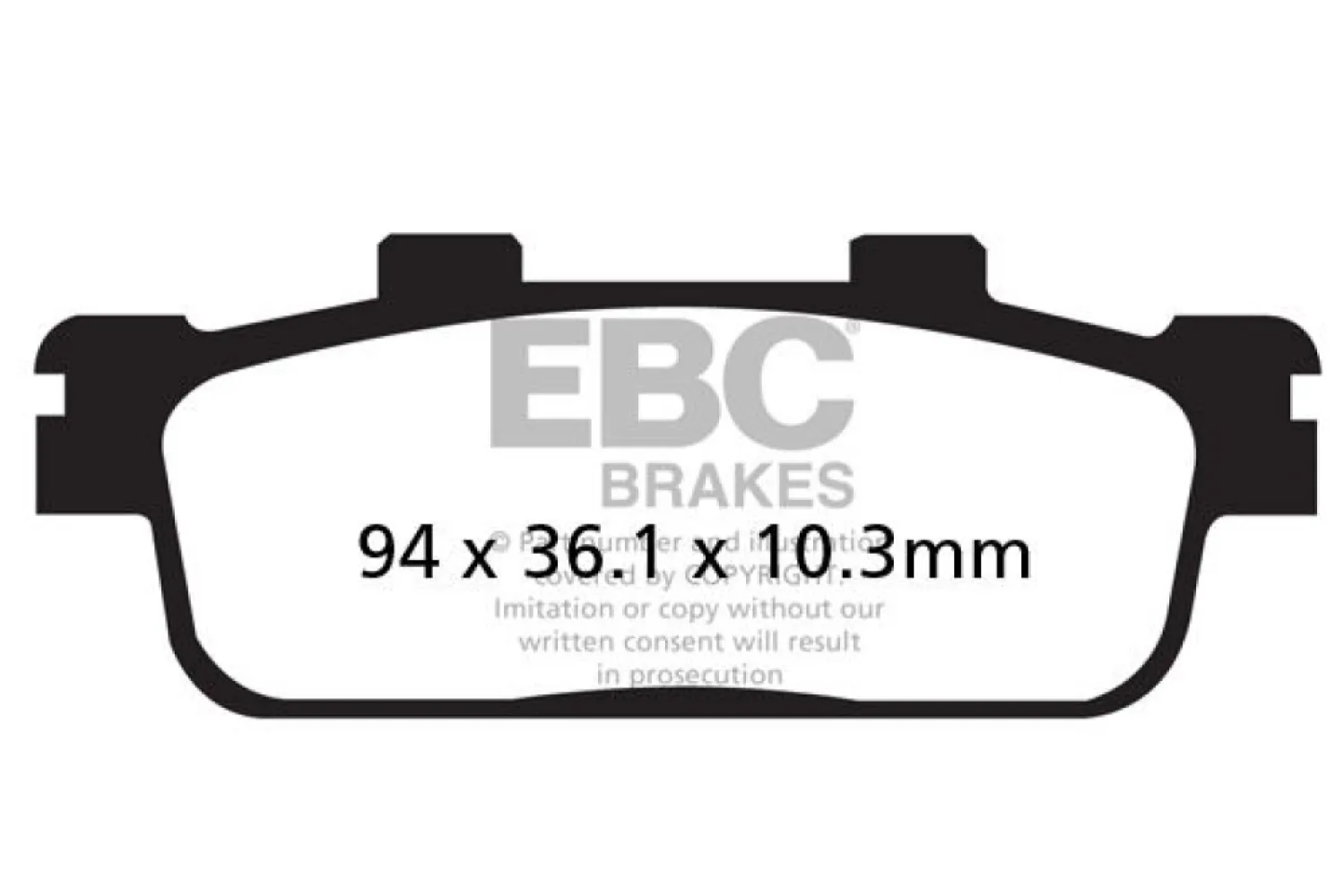 EBC - BRAKE PAD CARBON TT DIRT - 17200531