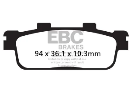 EBC - BRAKE PAD CARBON TT DIRT - 17200531
