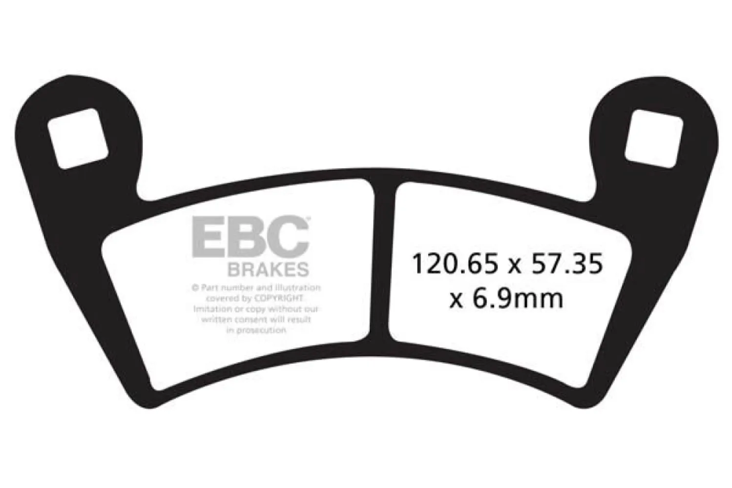 EBC - BRAKE PAD CARBON TT DIRT - 17200532