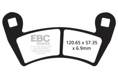 EBC - BRAKE PAD CARBON TT DIRT - 17200532