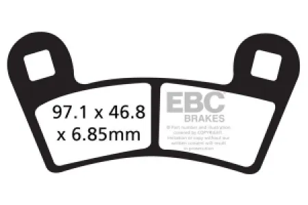 EBC - BRAKE PAD CARBON TT DIRT - 17200533