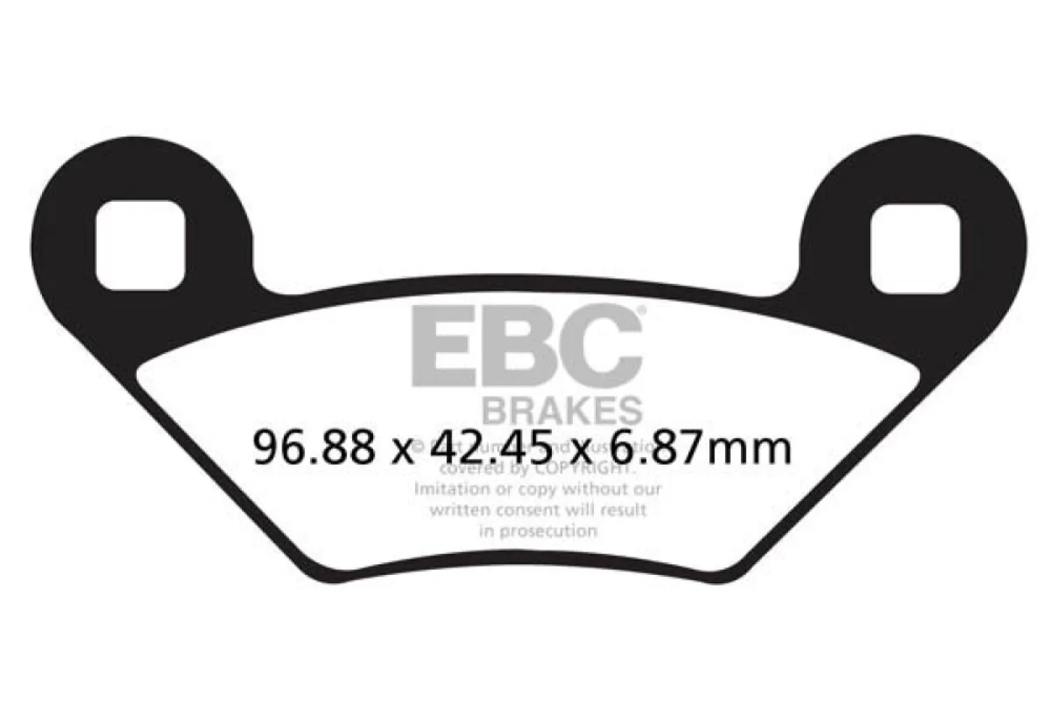 EBC - BRAKE PAD CARBON TT DIRT - 17200534