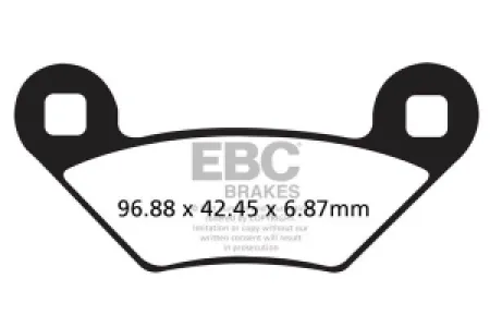 EBC - BRAKE PAD CARBON TT DIRT - 17200534