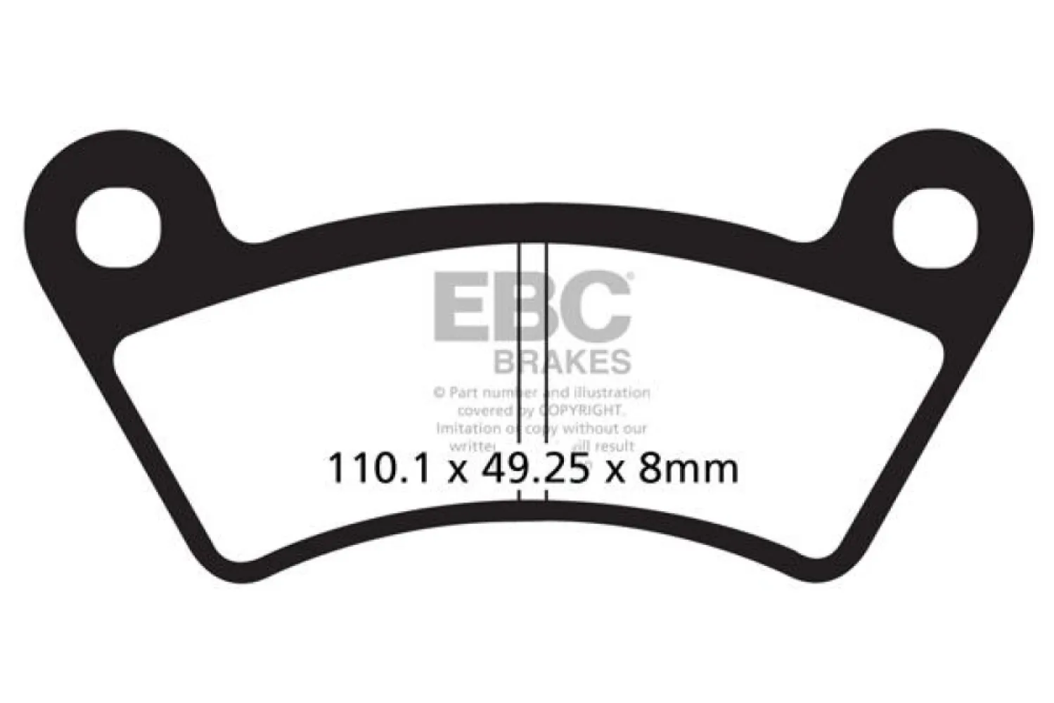 EBC - BRAKE PAD CARBON TT DIRT - 17200536
