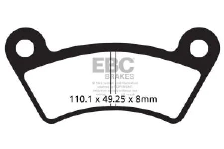 EBC - BRAKE PAD CARBON TT DIRT - 17200536