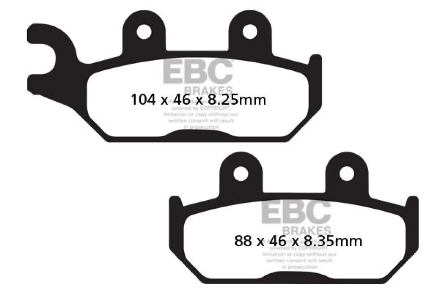 EBC - BRAKE PAD CARBON TT DIRT - 17200541
