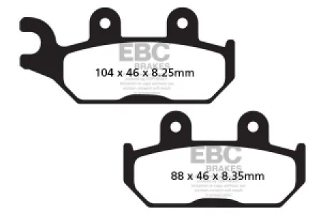 EBC - BRAKE PAD CARBON TT DIRT - 17200541