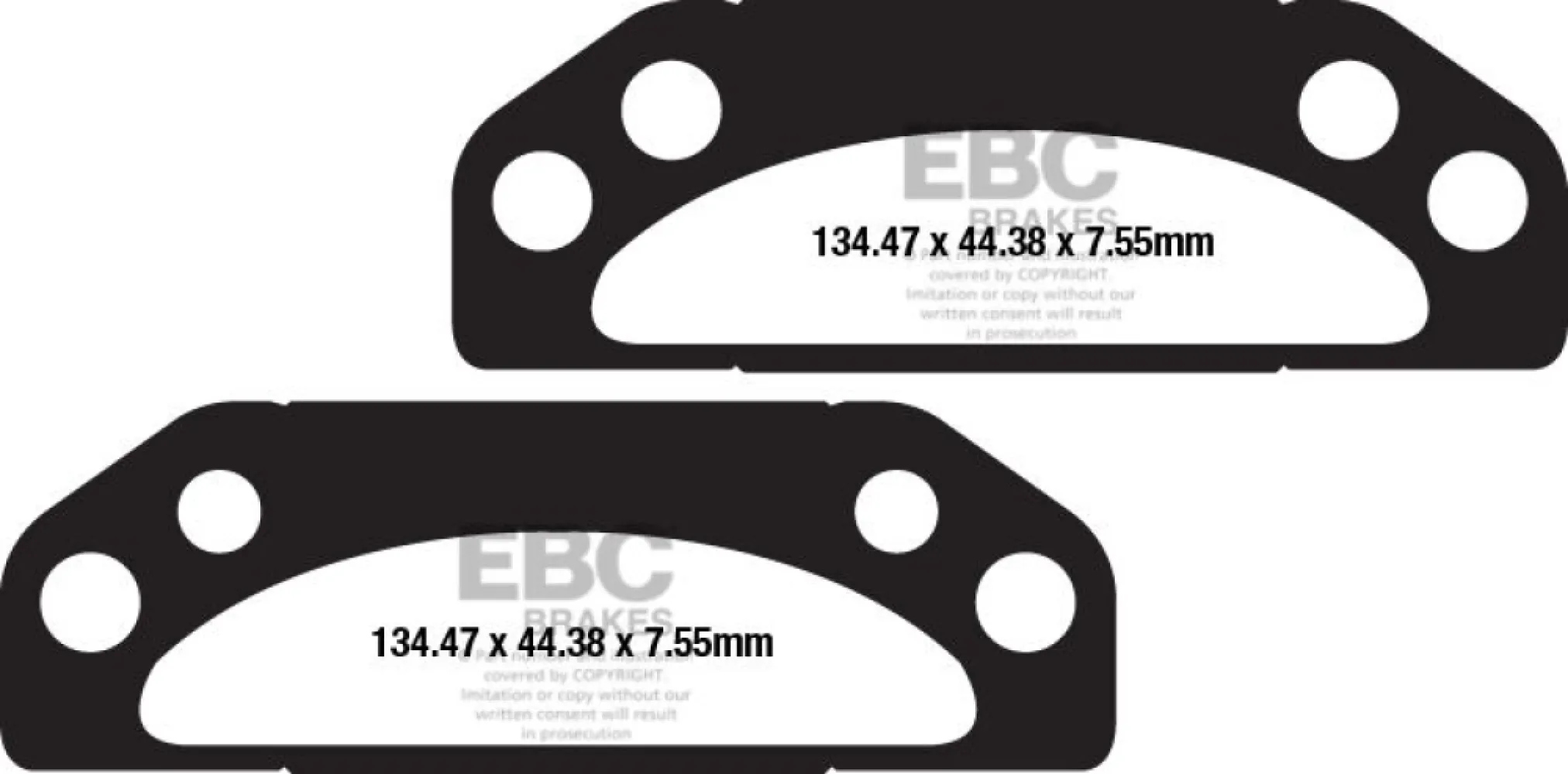 EBC - BRAKE PAD CARBON TT DIRT - 17200563