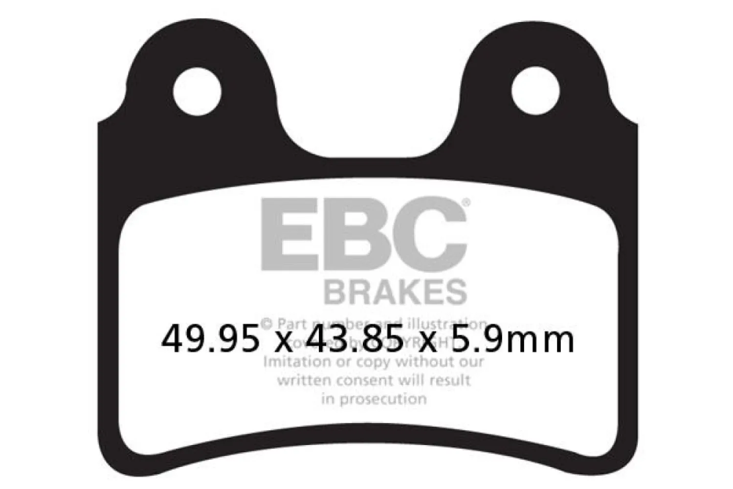 EBC - BRAKE PAD CARBON TT DIRT - 17200566