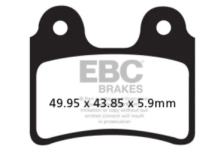 EBC - BRAKE PAD CARBON TT DIRT - 17200566
