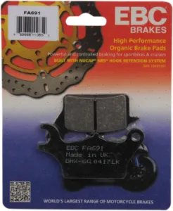 EBC - BRAKE PAD FA SER ORGANIC - 17200592