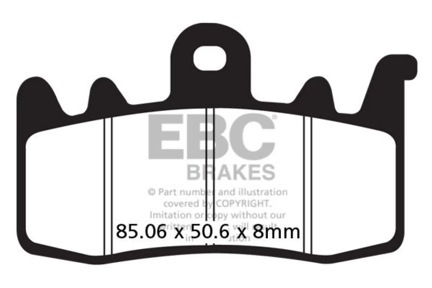 EBC - BRAKE PAD FA SER ORGANIC - 17200595