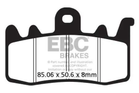 EBC - BRAKE PAD FA SER ORGANIC - 17200595