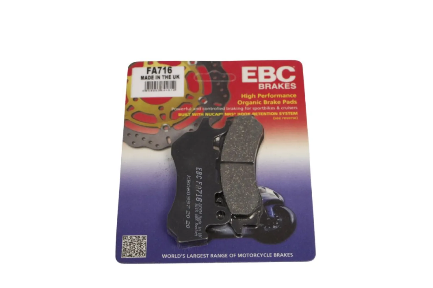 EBC - BRAKE PAD OR FA SER F - 17200643