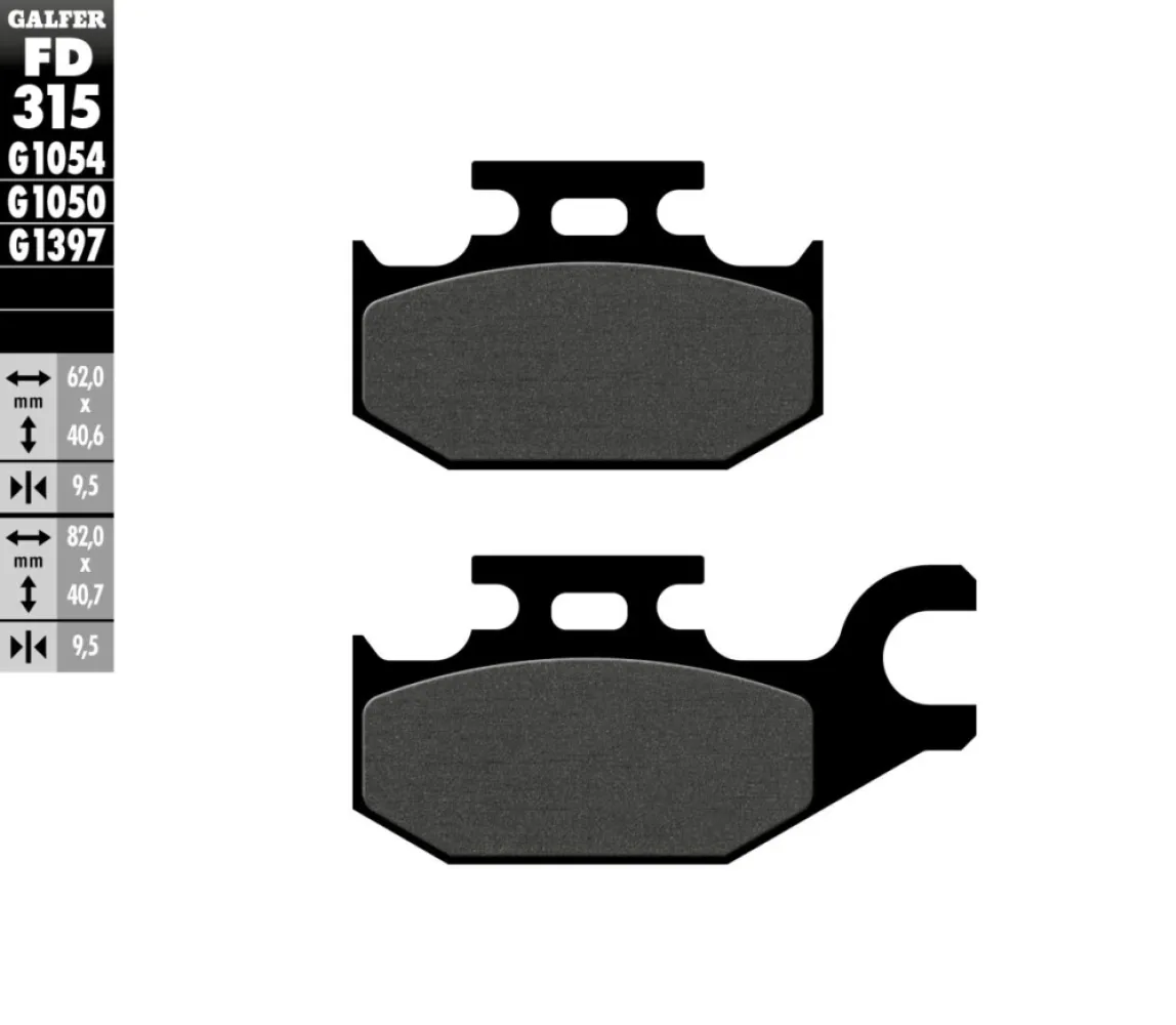 GALFER - BRAKE PAD SEMI METAL - 17200655