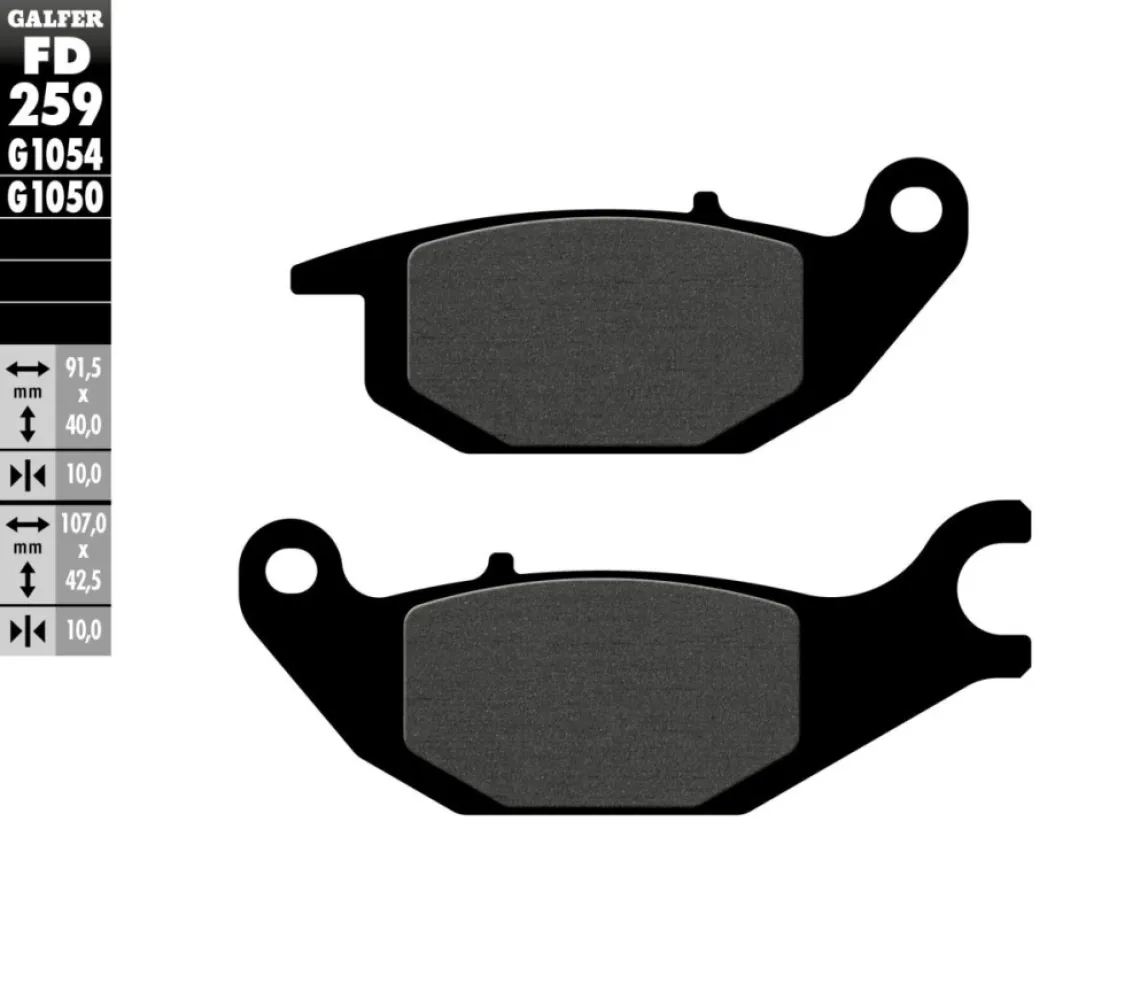 GALFER - BRAKE PAD SEMI METAL - 17200687