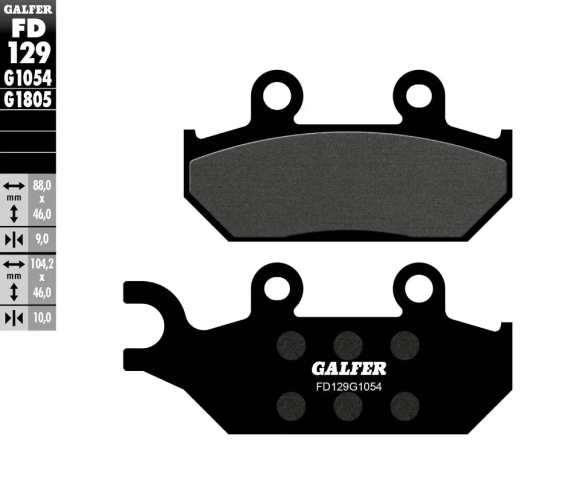 GALFER - BRAKE PAD SEMI METAL - 17200729