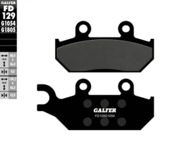 GALFER - BRAKE PAD SEMI METAL - 17200729