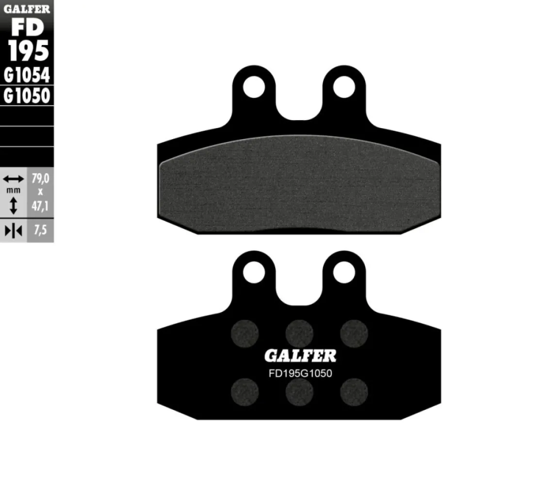 GALFER - BRAKE PAD SEMI METAL - 17200730