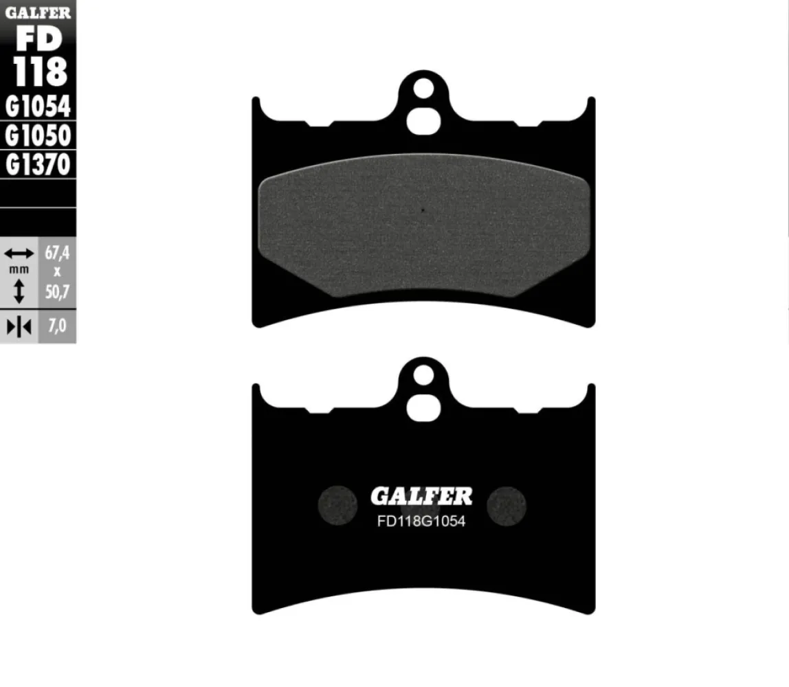 GALFER - BRAKE PAD SEMI METAL - 17200732