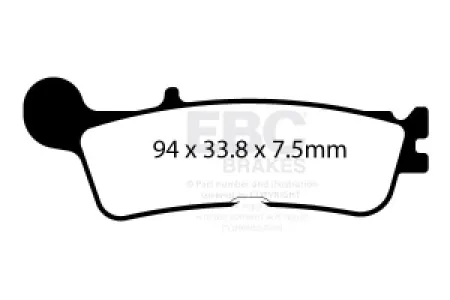 EBC - BRAKE PAD CARBON TT DIRT - 17200825