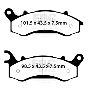 EBC - BRAKE PAD FA SER ORGANIC - 17201137