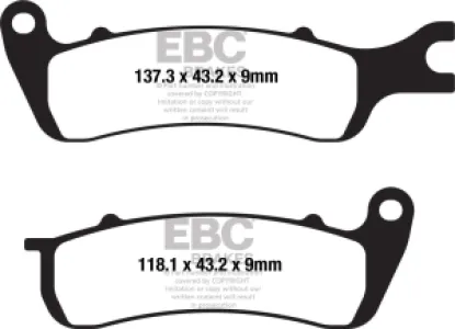 EBC - BRAKE PAD FA SER ORGANIC - 17201145