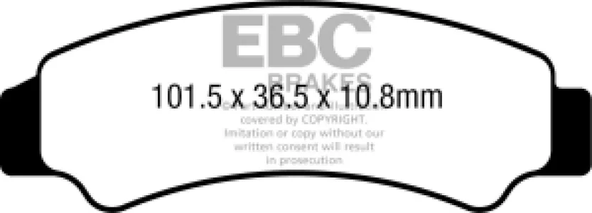 EBC - BRAKE PAD CARBON TT DIRT - 17201146