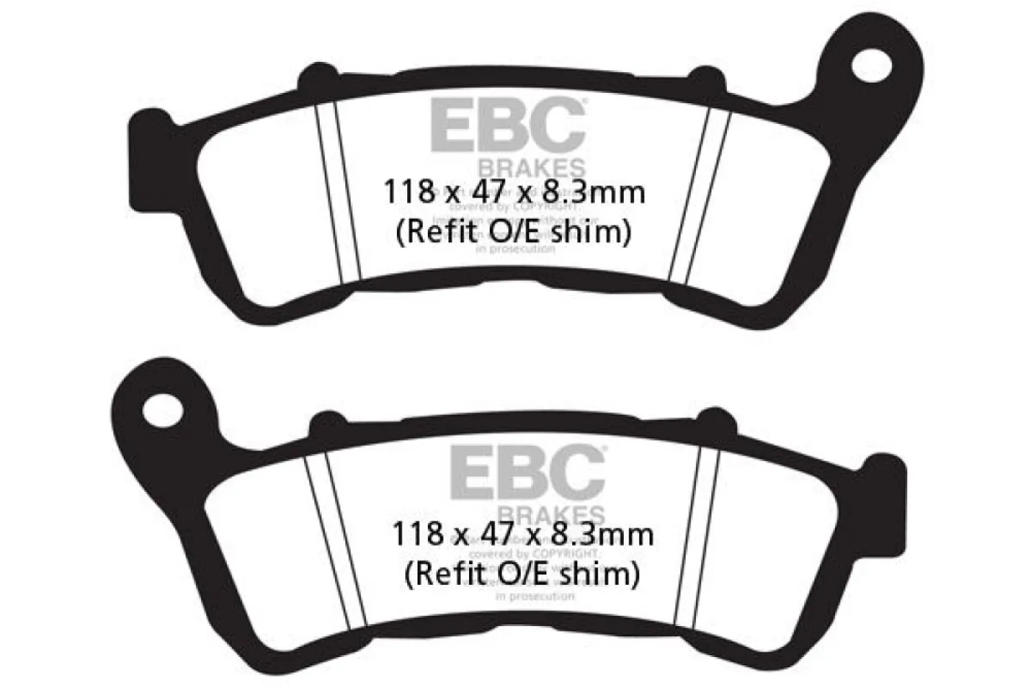 EBC - BRAKE PAD EPFA SIN EXT PRO - 17210868