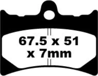 EBC - BRAKE PAD SINTERED HH - 17210985