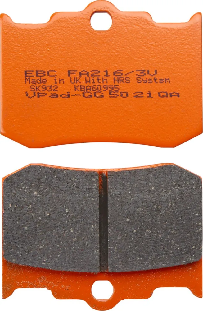 EBC - BRAKE PAD VEE SEMISNTRD  - 17211416