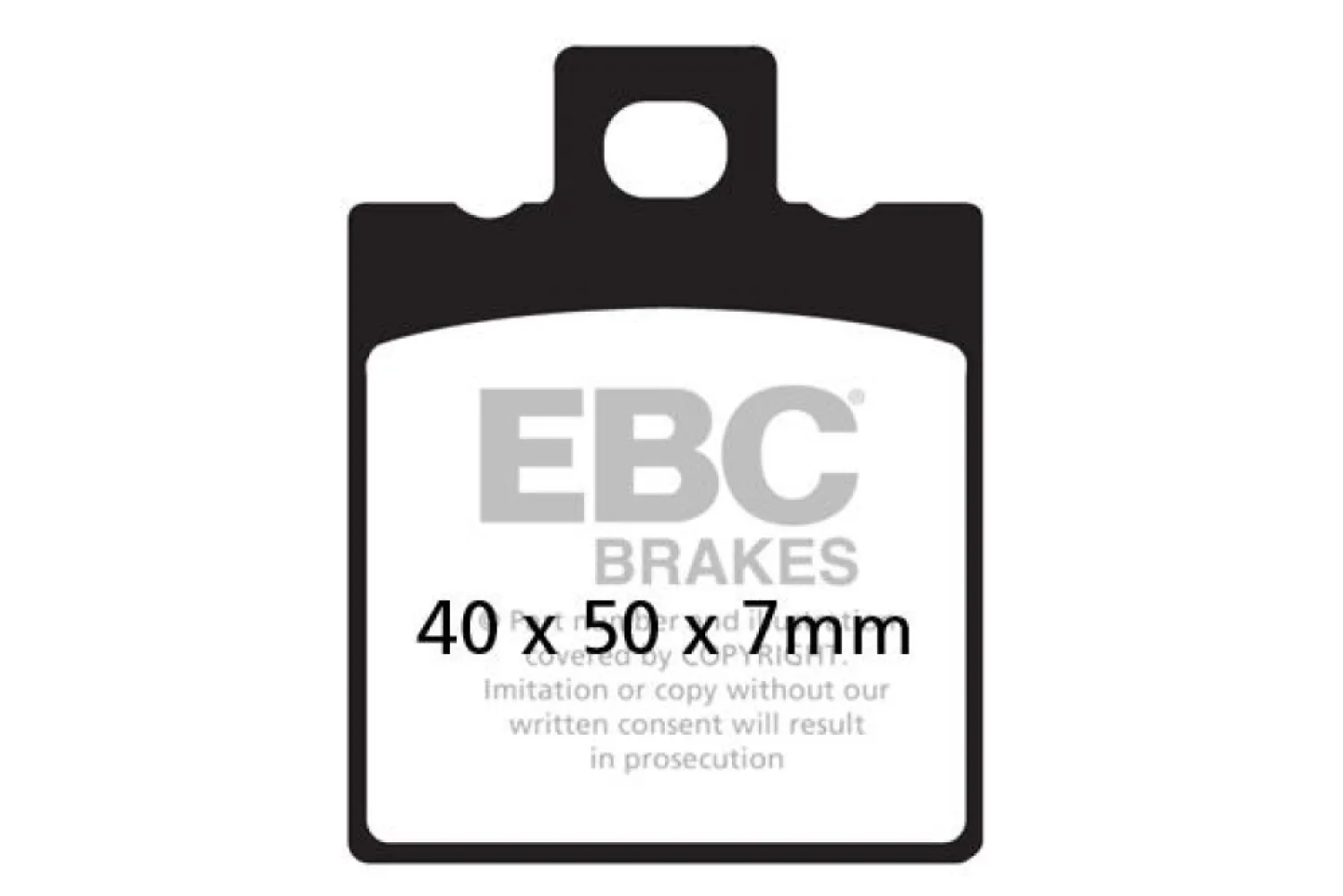 EBC - BRAKE PAD VEE SEMISNTRD  - 17211924