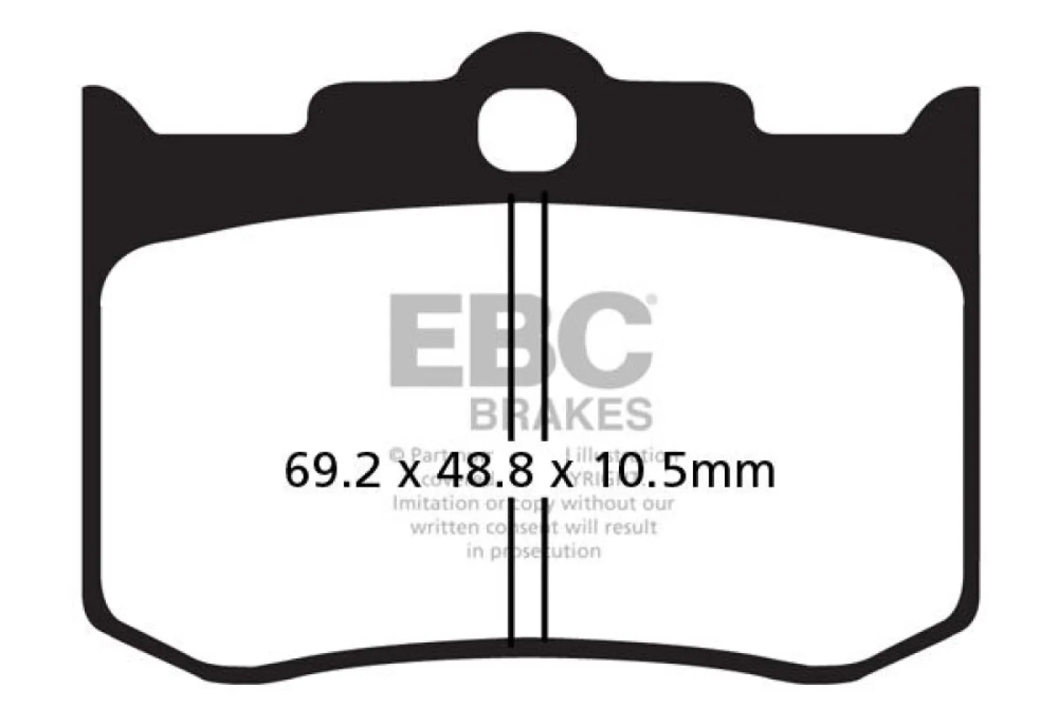 EBC - BRAKE PAD SINTERED HH - 17211926