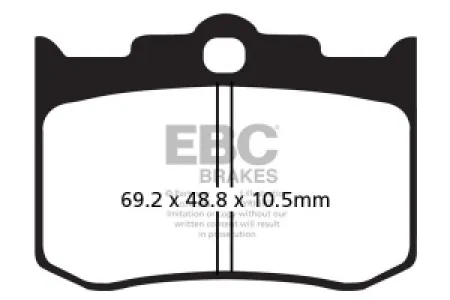 EBC - BRAKE PAD SINTERED HH - 17211926