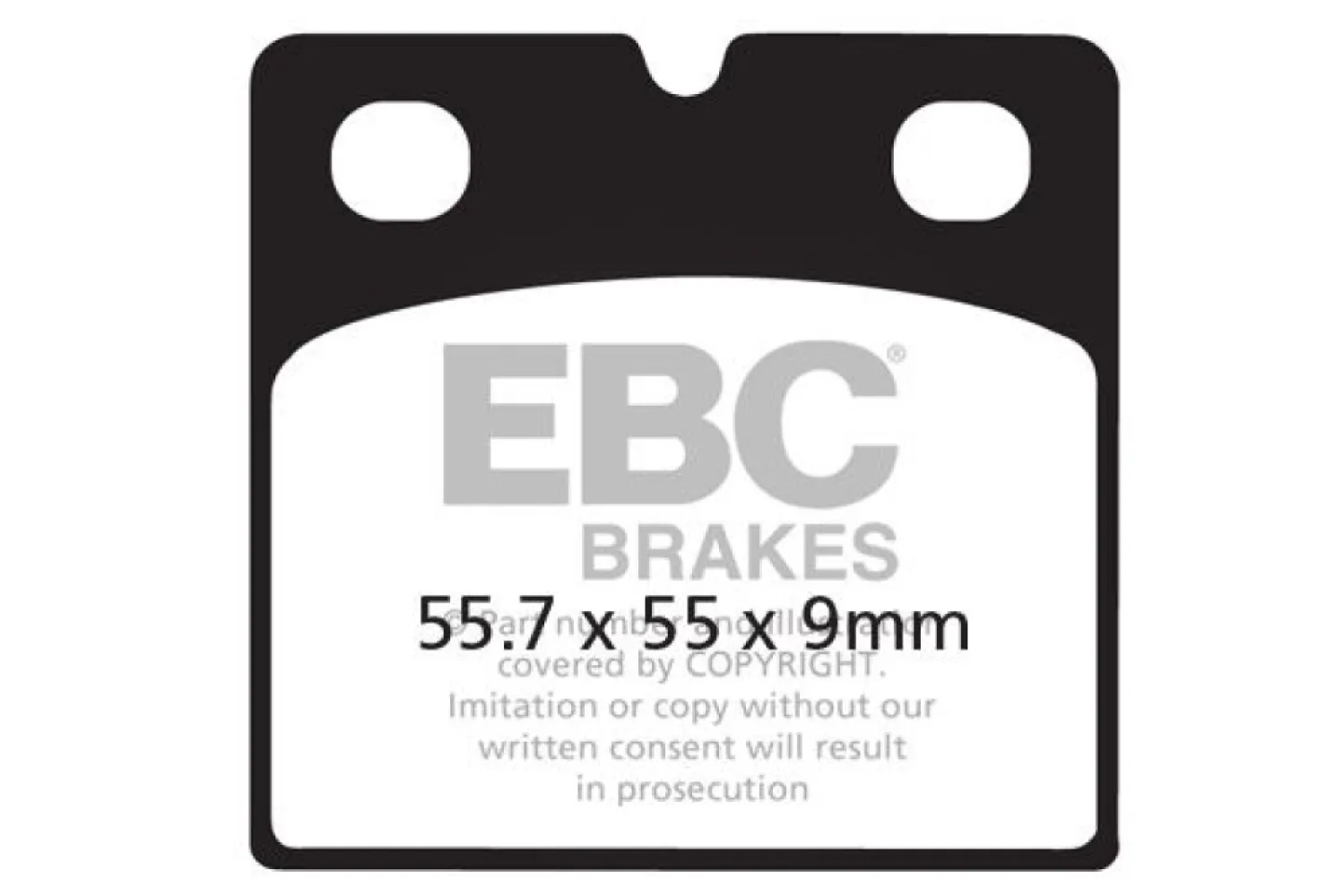 EBC - BRAKE PAD VEE SEMISNTRD  - 17211959