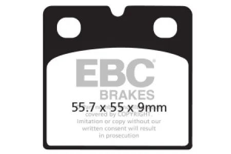 EBC - BRAKE PAD VEE SEMISNTRD  - 17211959