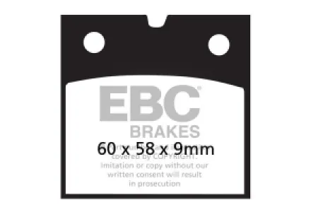 EBC - BRAKE PAD VEE SEMISNTRD - 17211962