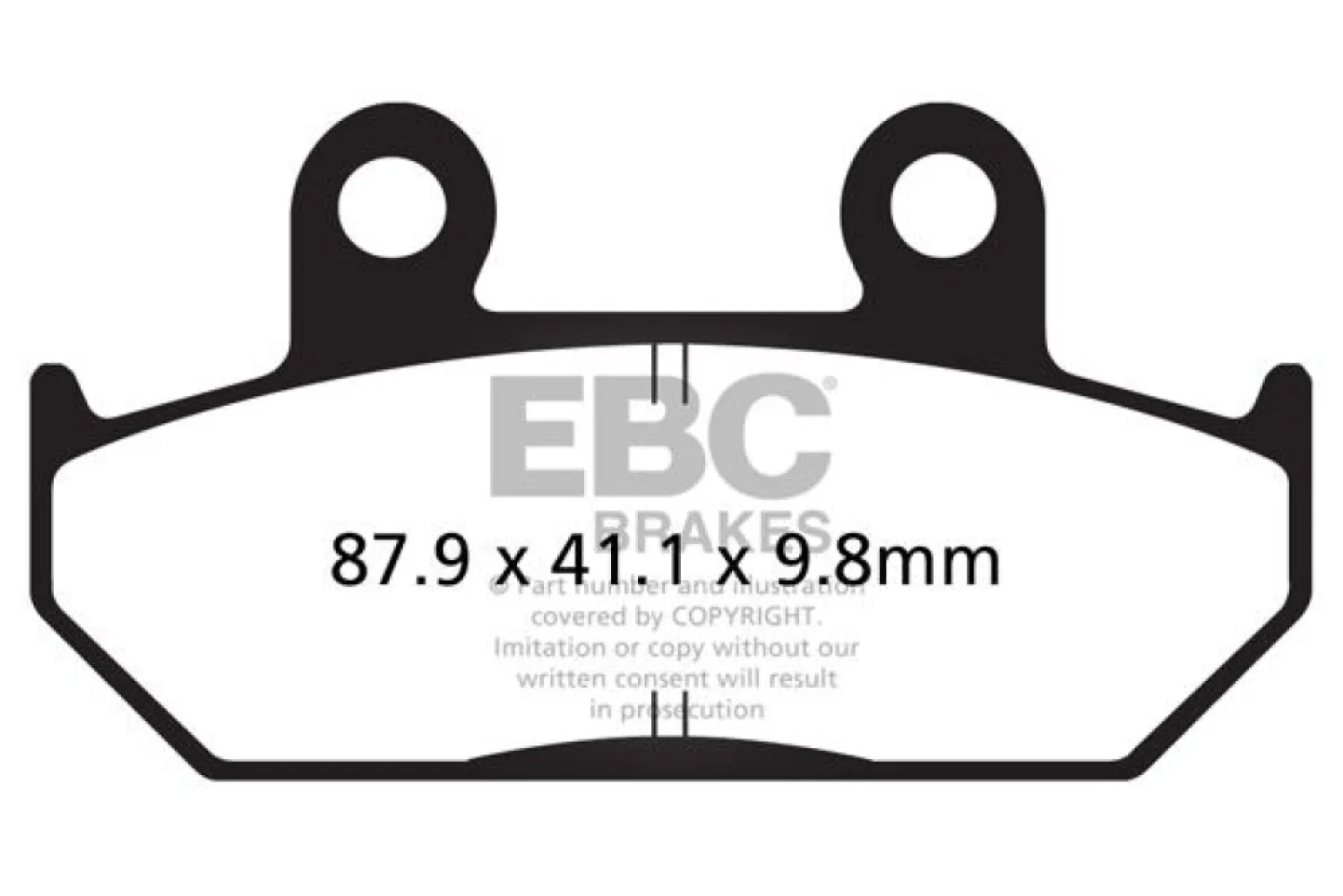 EBC - BRAKE PAD VEE SEMISNTRD  - 17211964