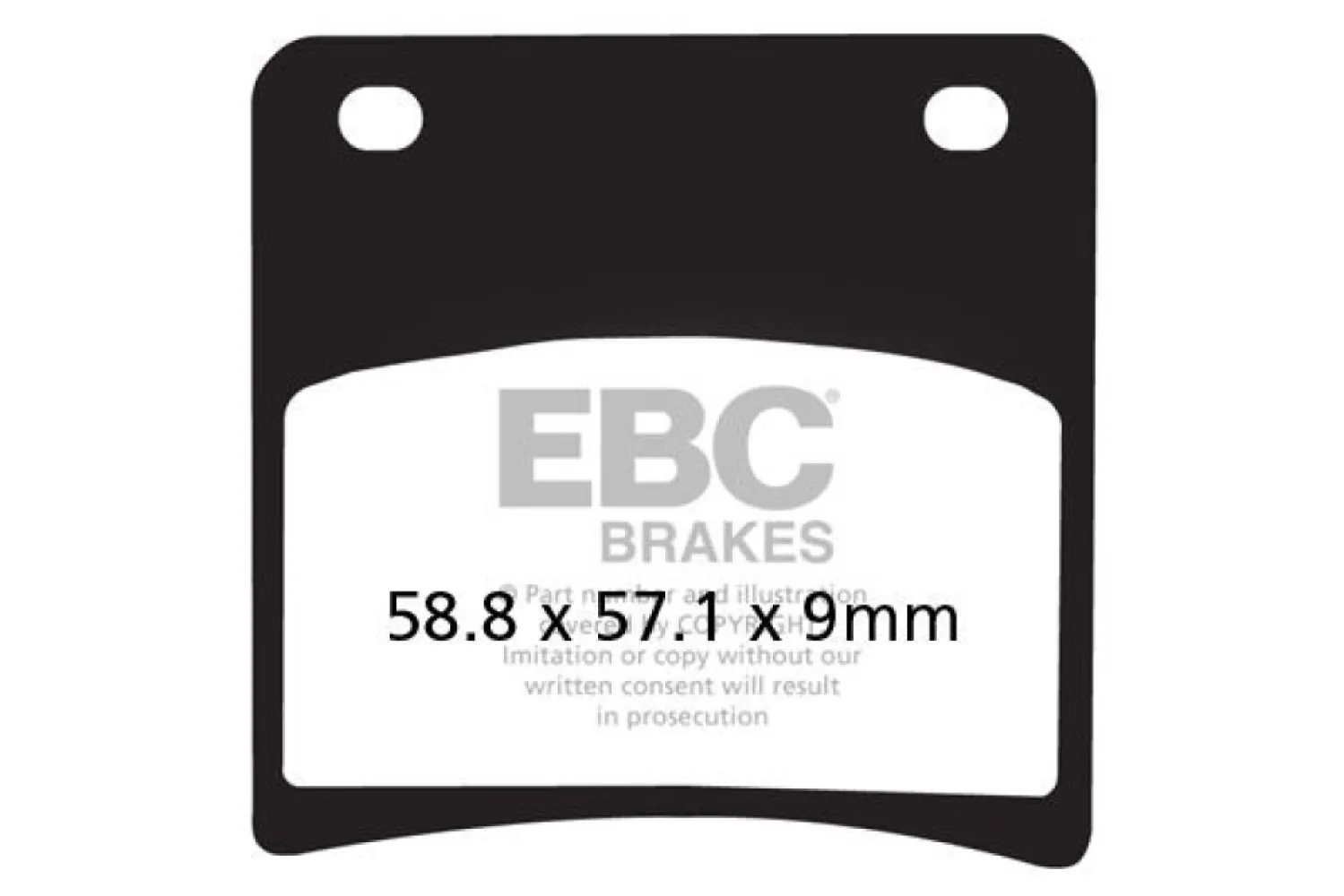 EBC - BRAKE PAD VEE SEMISNTRD - 17211966