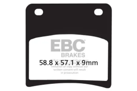 EBC - BRAKE PAD VEE SEMISNTRD - 17211966