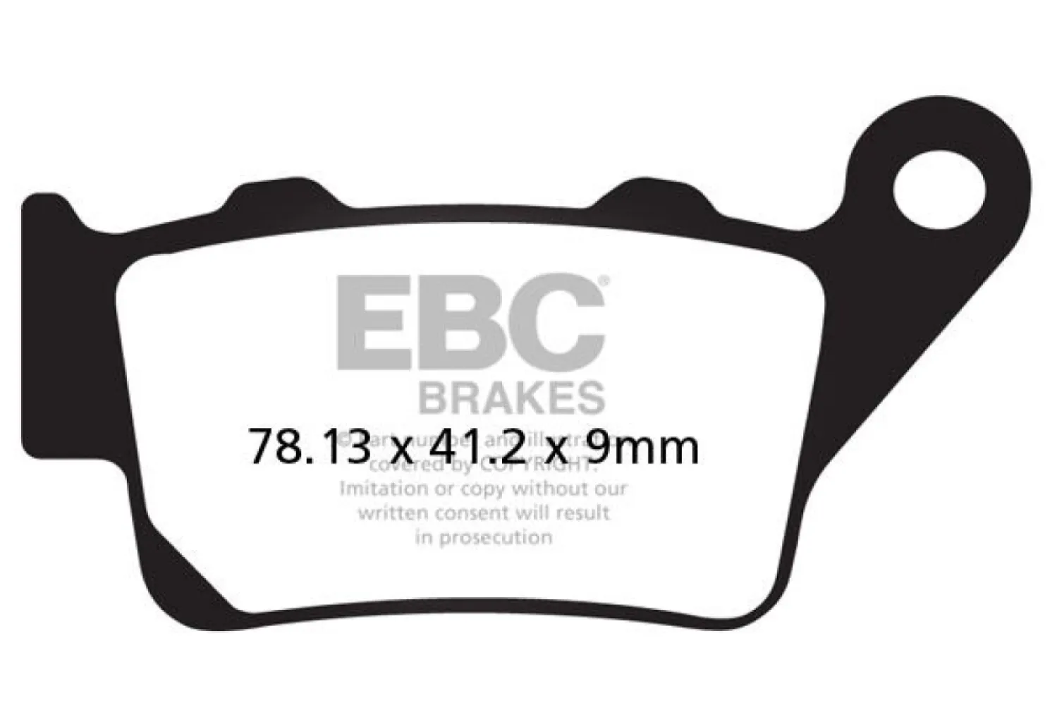 EBC - BRAKE PAD VEE SEMISNTRD  - 17211970