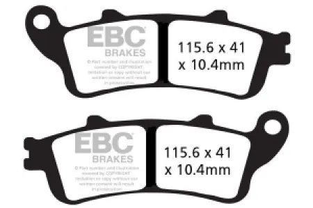 EBC - BRAKE PAD VEE SEMISNTRD  - 17211974